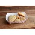 thumbnail image 5 of [900 PACK] Heavy Duty Disposable Paper Food Tray (1 LB) - Red Check Food Tray, USA MADE, Recyclable, Biodegradable, Compostable, Great for Picnics, Carnivals, Party, Camping, BBQ, Restaurants, Fries, 5 of 5