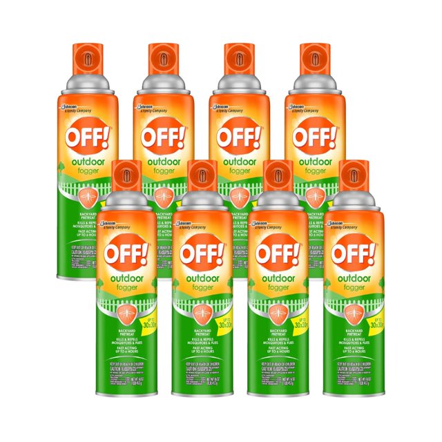 ¡APAGADO el nebulizador de insectos! Para exteriores, 473 ml (paquete de 8) para 900 pies cuadrados