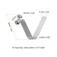 thumbnail image 2 of Unique Bargains 10pcs Single Button Kayak Paddle Snap Spring Clip 39mmx5.9mm V Shaped Hollow Lift Telescopic Locking Pole Clips, 2 of 5