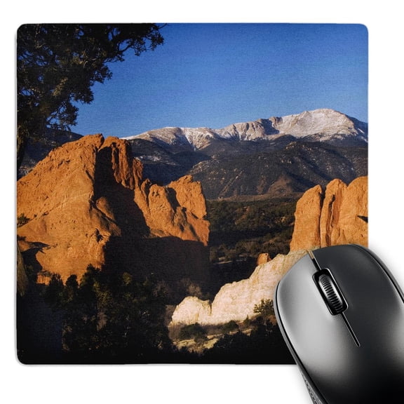 3dRose, Pikes Peak rock form, Garden of The Gods, CO, USA - NA02 RNU0065 - Rolf Nussbaumer, MousePad