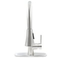 thumbnail image 4 of Novatto NKF-H14BN-D Dual Action Single Lever Pull-down Kitchen Faucet w/ Deck Plate, Brushed Nickel, 4 of 7