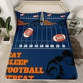 thumbnail image 2 of Erosebridal American Football Twin Sheet Sets, Vintage Rugby Bedding Twin Size, Soccer Sports Decor, 2 of 7