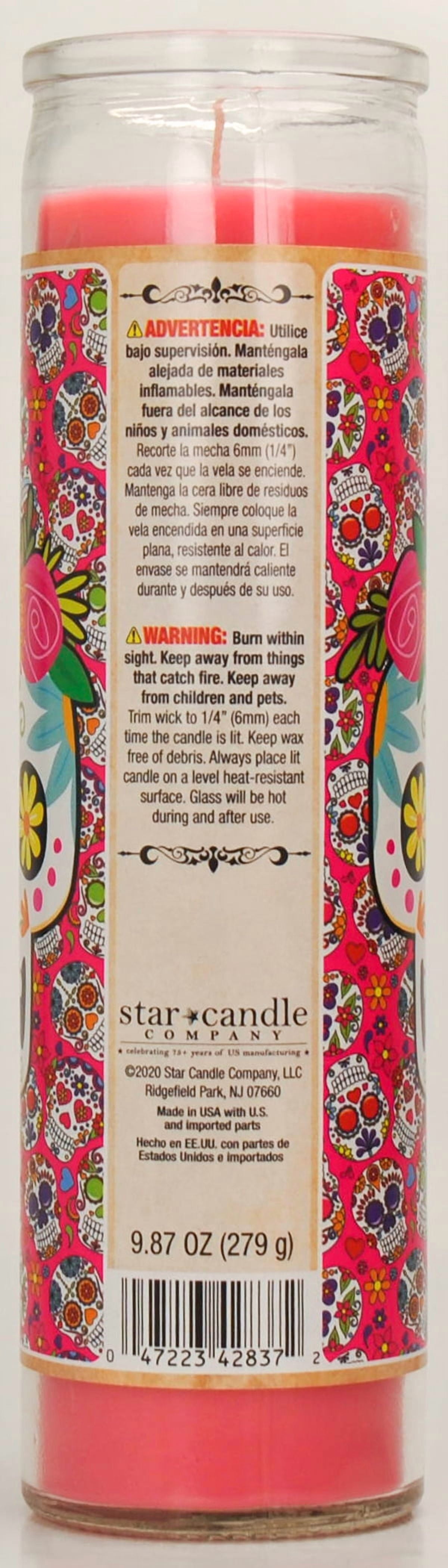 (2 pack) Prayer Candle All Saints Pink, 8 Inch