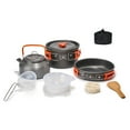 thumbnail image 1 of Camping Hiking Cookware Set Outdoor Portable Picnic Cookware Kit Alumina Pot Frying Pan Set Travel Cooking Accessory, 1 of 6