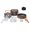 Orange, variant on YAHHU 10-Piece Camping Hiking Cookware Set, Outdoor Portable Picnic Backpacking Cooking Kit, Non-Stick Lightweight Alumina Pot Frying Pan Set with Kettle, Black (7.5 inches / 19 cm)
