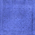 thumbnail image 1 of Ahgly Company Indoor Square Oriental Blue Industrial Area Rugs, 3' Square, 1 of 4