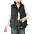 thumbnail image 2 of Roncen Women's Lightweight Down Vest - Stand Collar Sleeveless Slim Fit Waistcoat - Zip Front Lightweight Warm Puffer Gilet with Side Pockets, 2 of 8