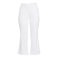 thumbnail image 5 of Time and Tru Women's Mid Rise 25" Inseam with Side Zip Closure Kick Flare Crop Pants, 5 of 5