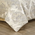 thumbnail image 6 of Loom and Mill 13-Piece Comforter Bed in a Bag, Jacquard Damask Comforter Sets, King, Beige, 6 of 7