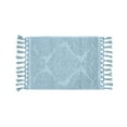 thumbnail image 5 of Jean Pierre Ricardo Cotton Fringe 17 x 31 in. Bath Rug, Light Blue, 5 of 9