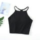 thumbnail image 3 of Camiseta sin mangas con hombreras de color liso para mujer - Sujetador de algodón con tirantes finos y cuello colgante, tallas S-XL, 3 of 3
