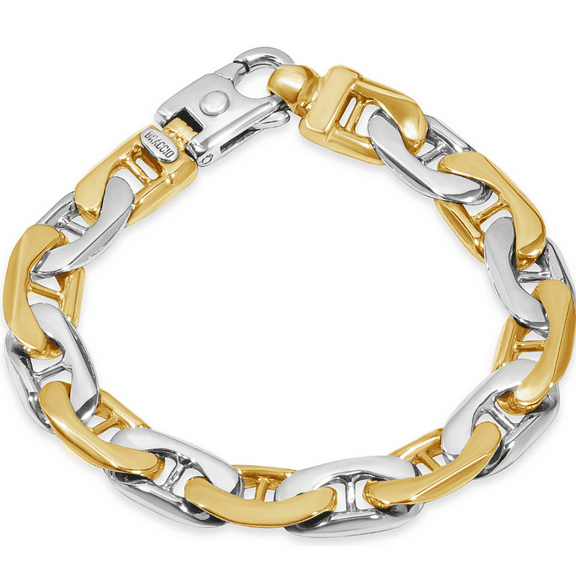 Pompeii Men's Marine Link 14k Gold (39gram) or Platinum (62gram) 8.5mm Bracelet 8.5" (,)