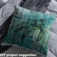 thumbnail image 4 of Erosebridal Sea Turtle Fabric By The Yard,Tropical Fish Upholstery Fabric,Vintage Ocean Animal Decorative Fabric,Wooden Plank Indoor Outdoor Fabric for Quilting,Green Blue,5 Yards, 4 of 6
