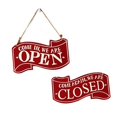 thumbnail image 2 of MOQIN Open and Closed Business Sign Two Sided Reversible Store Hanging Sign White Black Vintage Open Closed Sign for Coffee Bar Shop Door Window Decoration, 9.8 x 5.3 Inch, 2 of 4