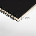thumbnail image 4 of 9 inch x 6 inch, 100GSM, Blank Spiral Notebook, 1-Pack, Soft Cover, Sketch book, 160 Pages / 80 Sheets, (Black), 4 of 6