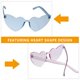 thumbnail image 5 of 6 gafas de sol sin montura para exteriores, gafas de sol para fiestas, gafas de sol con forma de corazón, gafas para fiestas de cosplay, 5 of 5
