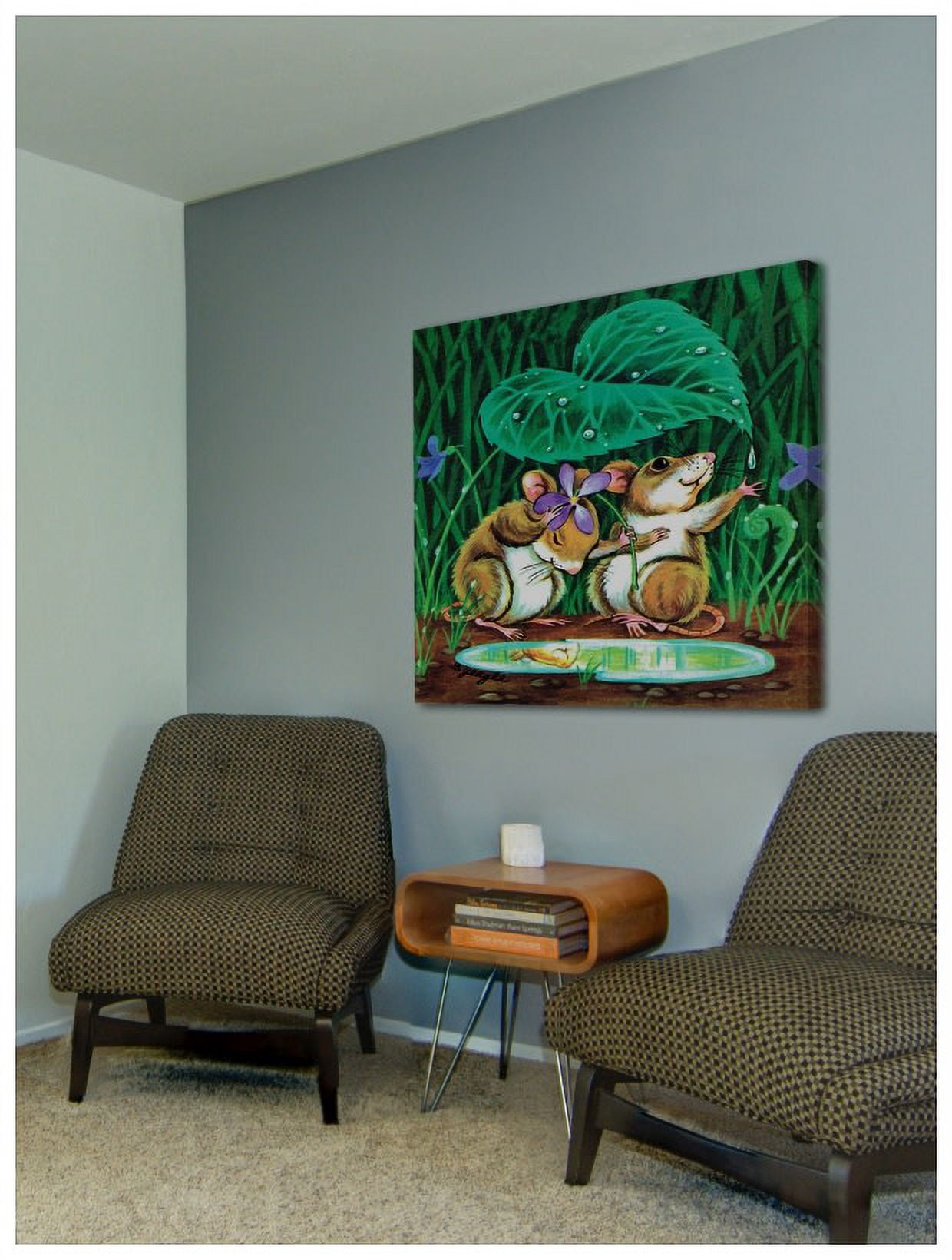 Marmont Hill "Sweet Mouses" by Curtis Painting Print on Canvas