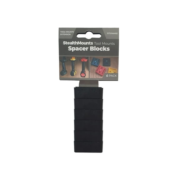 StealthMounts Tool Mount Spacers in Black, 6 per Pack