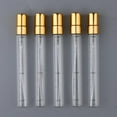 thumbnail image 2 of 5x Empty Perfume Aftershave Spray Bottles Refillable Sprayer 10ml Gold, 2 of 6