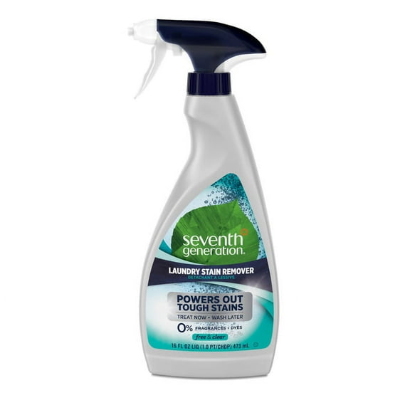 Seventh Generation Laundry Stain Remover Spray, Free & Clear, 16 fl oz