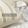 thumbnail image 5 of Pack of 4 Waterproof Throw Pillow Covers 18x18 Inch Geometry Outdoor Decorative Pillow Case Garden Pillow Covers Square Cushion Case Pillows Shell for Patio Furniture Couch Tent (Light Coffee), 5 of 6