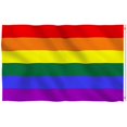 thumbnail image 3 of Rainbow Pride Flag For Outdoor Indoor Use, Polyester Material Lightweight Fabric With Canvas Header And Double Stitched, Suitable For Standard, 3 of 5