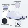 thumbnail image 7 of Artlea Womens Walking Shoes with Arch Support Orthotic Fashion Sneakers Tennis Shoes Plantar Fasciitis for Foot Pain Relief US 6-11, 7 of 7
