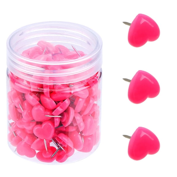 50/100/150Pcs Heart Push Pins Drawing Pins Map Pins Notice Board Thumb Tacks Pin