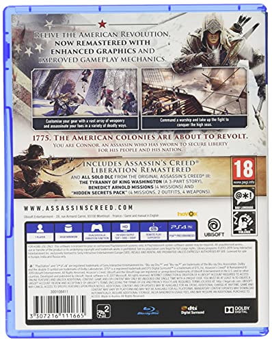 varemærke Rettelse Vandret Assassin's Creed III Remastered & Liberation Remastered PS4 - Walmart.com