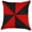 Red and Black, variant on S4Sassy Indian Sofa Cushion Cover Check Design Red and Black Decorative Square Pillow Case - 14 x 14 Inches