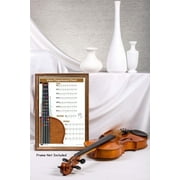 QMG Viola Fingering Chart with Color-Coded Notes, Viola Scales Techniques Suitable for All Levels, Made in the USA