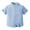 Blue, variant on LNMQLPDBS Toddler Boys Clothes Boys Dress Shirts Stand Collar Short Sleeve Button Down Shirts with Pocket Formal Uniform Solid Shirt Boys' Tops, Tees & Shirts