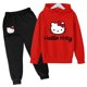 thumbnail image 4 of Conjuntos de sudaderas con capucha de Hello Kitty, conjunto de ropa para niños, ropa para niños, ropa para niñas, tops, pantalones, trajes de 4 a 14 años, trajes con capucha, suéter, 4 of 5