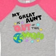 thumbnail image 4 of Inktastic My Great Aunt is out of This World Boys or Girls Baby Bodysuit, 4 of 5