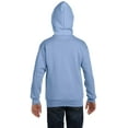 thumbnail image 3 of Hanes Comfortblend EcoSmart Chandail à Capuchon à Fermeture Éclair Intégrale pour Enfants, m, Bleu Pâle, 3 of 4