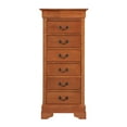 thumbnail image 4 of Glory Furniture Louis Phillipe 7-Drawers Bedroom Lingerie Chest in Oak, 4 of 8