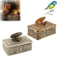 thumbnail image 6 of European Three-Dimensional Embossed Bird Music Box Mechanical Singing Bird Automaton Vintage Wind Up Music Box with Gift Box Spring Key Elegant Collectible for Home Decor Anniversary Birthday, 6 of 9