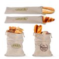 thumbnail image 1 of Mistaha Linen Bread Bags Natural Reusable Drawstring Bread Bags for Homemade Artisan Bread Loaf Baguette, 1 of 8
