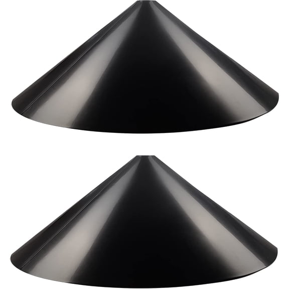Squirrel Baffle for Bird Feeder Pole,Outside Pole Mount Bird House Guard for Outdoor Shepherd’s Hook,19 inch Diameter,2 Packs