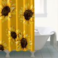 thumbnail image 4 of Waterproof Cute Sunflower Colorful Shower Curtain 72x72 Inch Boho Style Polyester Unique Shower Curtain for Bathroom Hotel Home Decor with 12 Plastic Hooks, 4 of 5