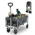 thumbnail image 1 of Zimtown Carro Plegable Carro Utilitario Plegable con Ruedas Todoterreno, Marco Gris, 1 of 10