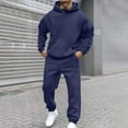 thumbnail image 2 of Men's Hoodie Tracksuit 2 Pieces Set Athletic Casual Hooded Sweatshirt and Joggers Set Sweatsuit Outfits, 2 of 5