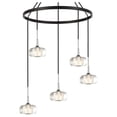 thumbnail image 2 of Woodbridge Lighting Christina 5-Light Metal Steel Chandelier in Chrome/Bronze, 2 of 4