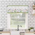 thumbnail image 4 of Kitchen Curtains Valances for Small Windows, Funny Butterflies Short Curtain Valance for Living Room, White Rod Pocket Blinds Window Printed Drapes 1 Panel 54x18 Inch, 4 of 6