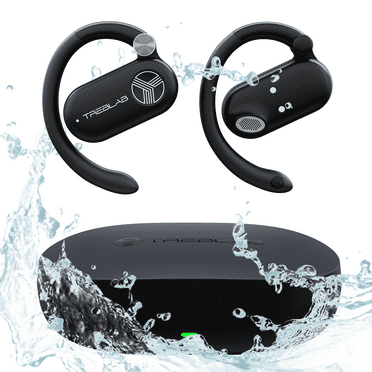 TREBLAB X-Open - True Open Ear Wireless Earbuds, Lightweight Comfort, 40H Playtime