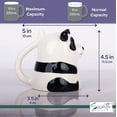 thumbnail image 6 of Servette Home Panda Mug 10 oz Ceramic Upside Down Panda Bear Coffee Mug (White Panda), 6 of 6