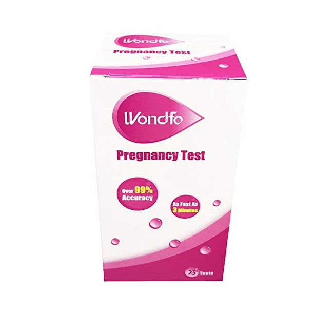Wondfo 25 Pregnancy (HCG) Urine Test Strips, 25 HCG Tests