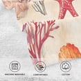 thumbnail image 5 of Yayeee 100% Cotton Hand Towels for Bathroom 16" x 28" Soft Absorbent Kitchen Towel, Beige Starfish, 5 of 7