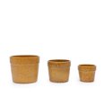 thumbnail image 6 of mdj pottery 3Pcs Ceramic Plant Pots 9 12 15 Inch, Glossy Antique Yellow Planters with Drainage Holes, Ceramic Flower Pots for Indoor Outdoor Patio Garden Windowsill Decor, 6 of 6