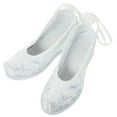 thumbnail image 6 of IDEANATEGRATE 1 Pair Vintage Style Shoe White Toe Non-slip Breathable for Women Hanfu Costume, 6 of 8